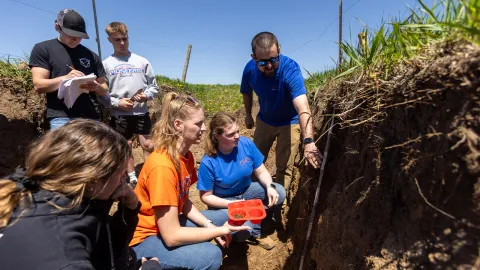 Dr. Joseph Sanford, assistant professor of soil and crop science at UW-Platteville, will lead a collaboration with three other UW institutions to connect agriculture and water systems through immersive student experiences.