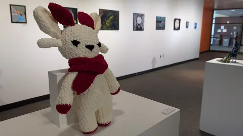 A variety of mediums are represented throughout the 2025 AWA WRAP-Teen High School Art Show at Nohr Gallery.