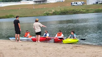“This class is all about giving students a taste of the diverse activities they can bring into schools, camps, or community programs,” said Health and Human Performance Professor Gail Hoffman. 