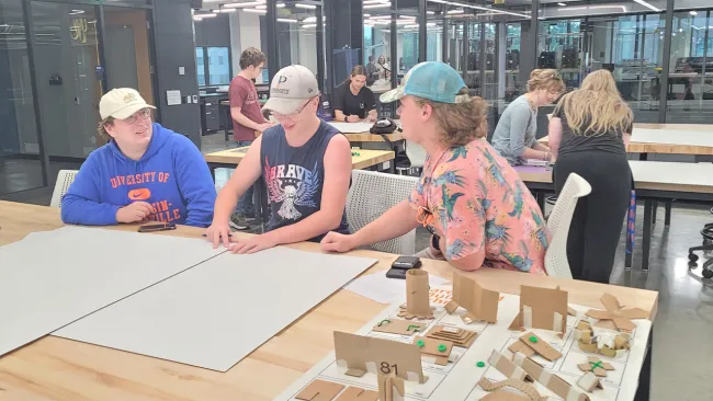 Student teams will build forts in various locations across campus. 