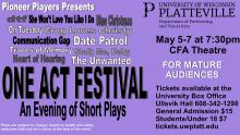 One Act Festival Ad