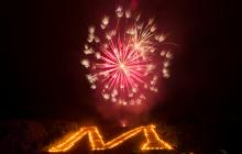 M lighting, fireworks