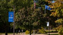 UW-Platteville campus in fall
