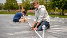 Students demonstrate their designed prototype
