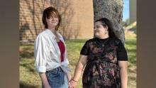 Pictured left to right are Avery Goth as Callie and Grace Silvestri as Sara. Photo by Dr. Ann Dillon Farrelly.