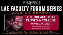 Faculty Forum Series Advertisement