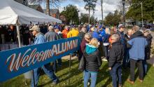 Alumni gather to enjoy spending time at their alma mater.