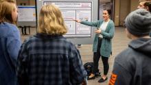 More than 100 students participated in the Innovation Showcase, highlighting their creative and scholarly achievements. 