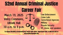 52nd Annual Criminal Justice Career Fair