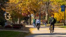 UW-Platteville campus in fall