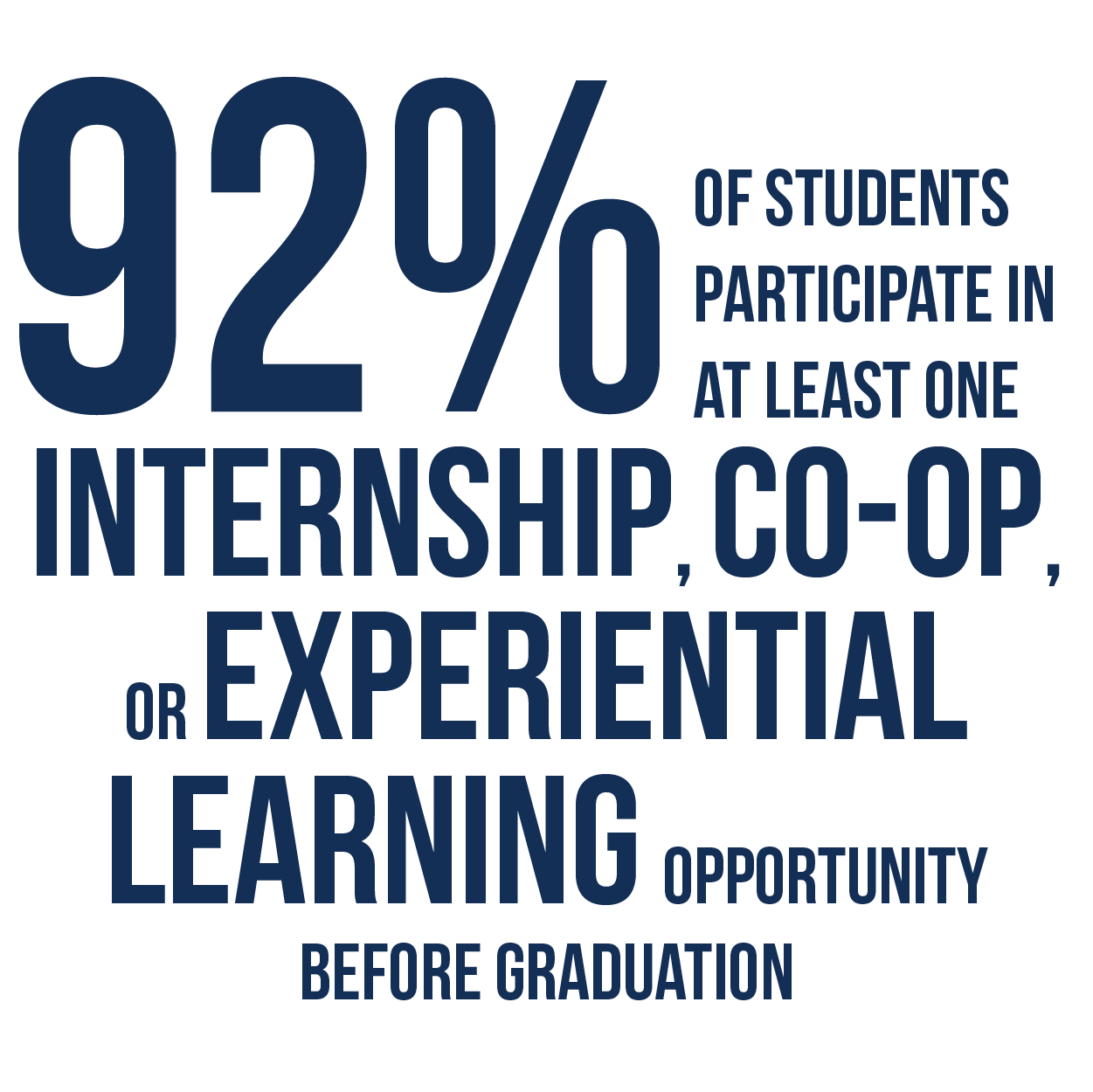 Internship, co-op, experiential learning