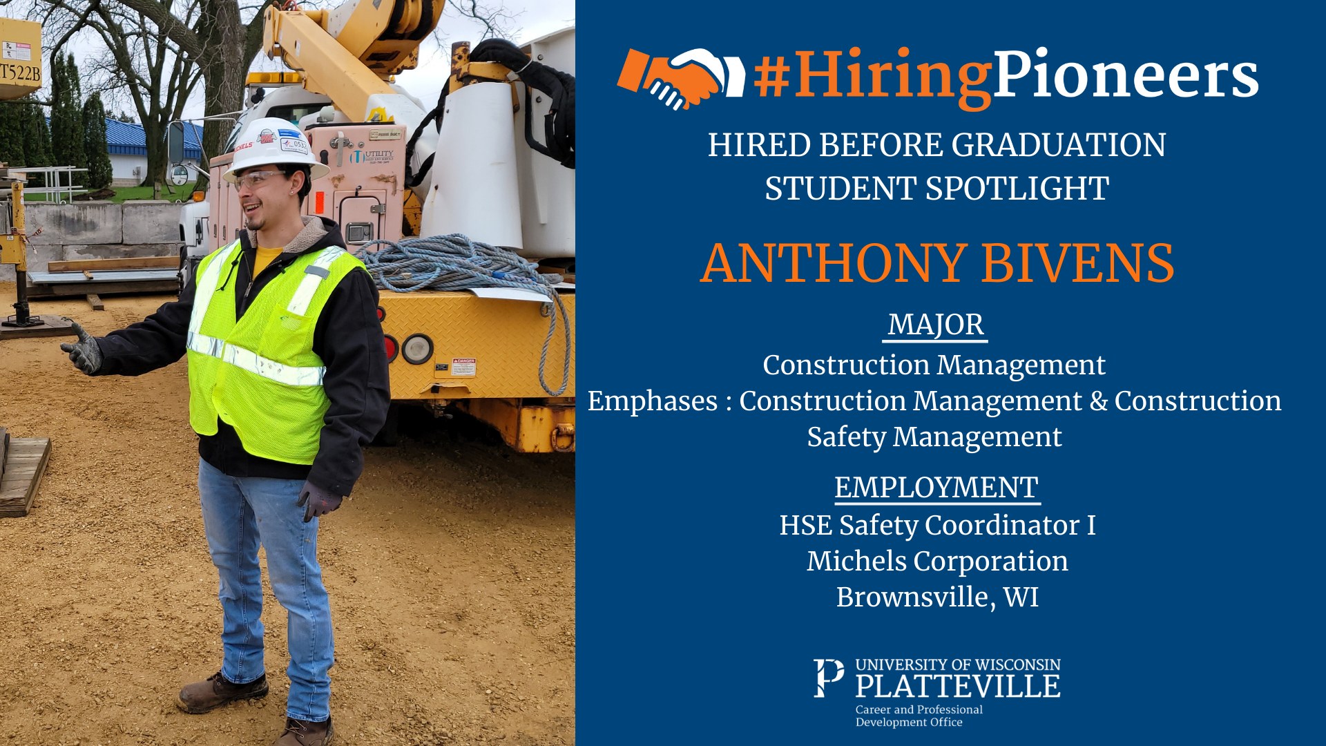 Anthony Biven, Hired Before Graduation
