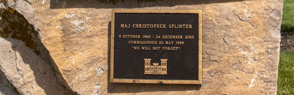 marker for Major Christopher Splinter