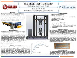 The Tensile Tester for Roll Forming Performance