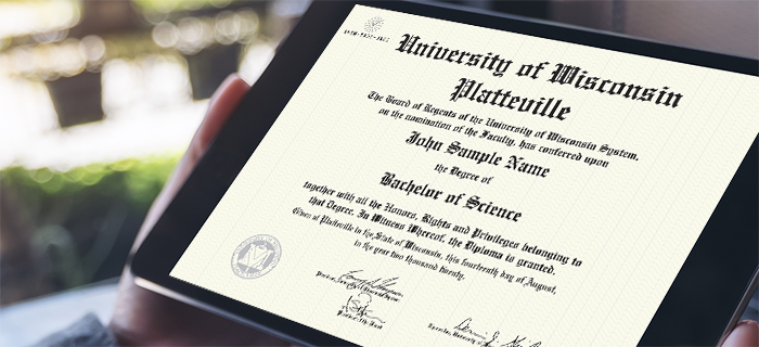UW-Platteville Diploma