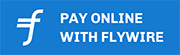 Pay online with Flywire button