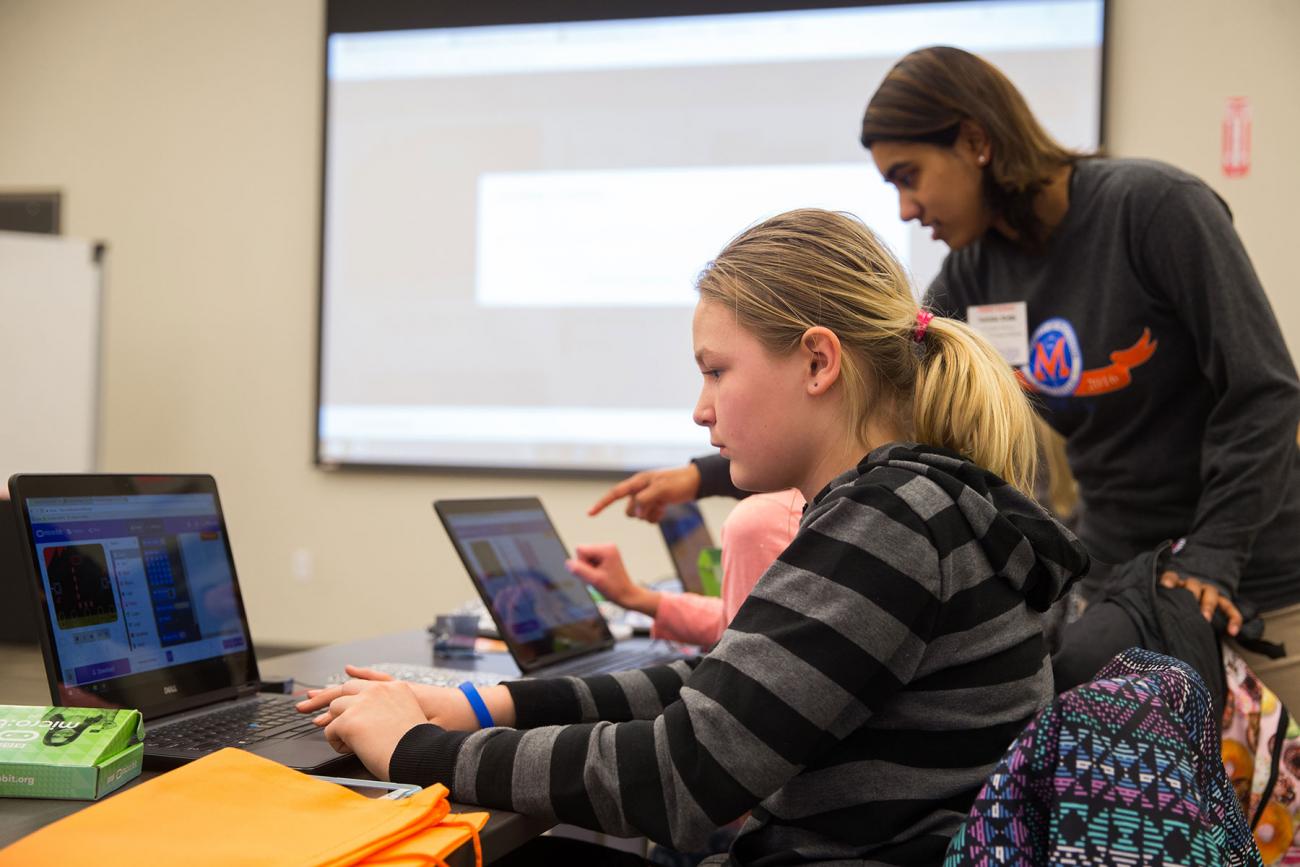 Girls Who Code students