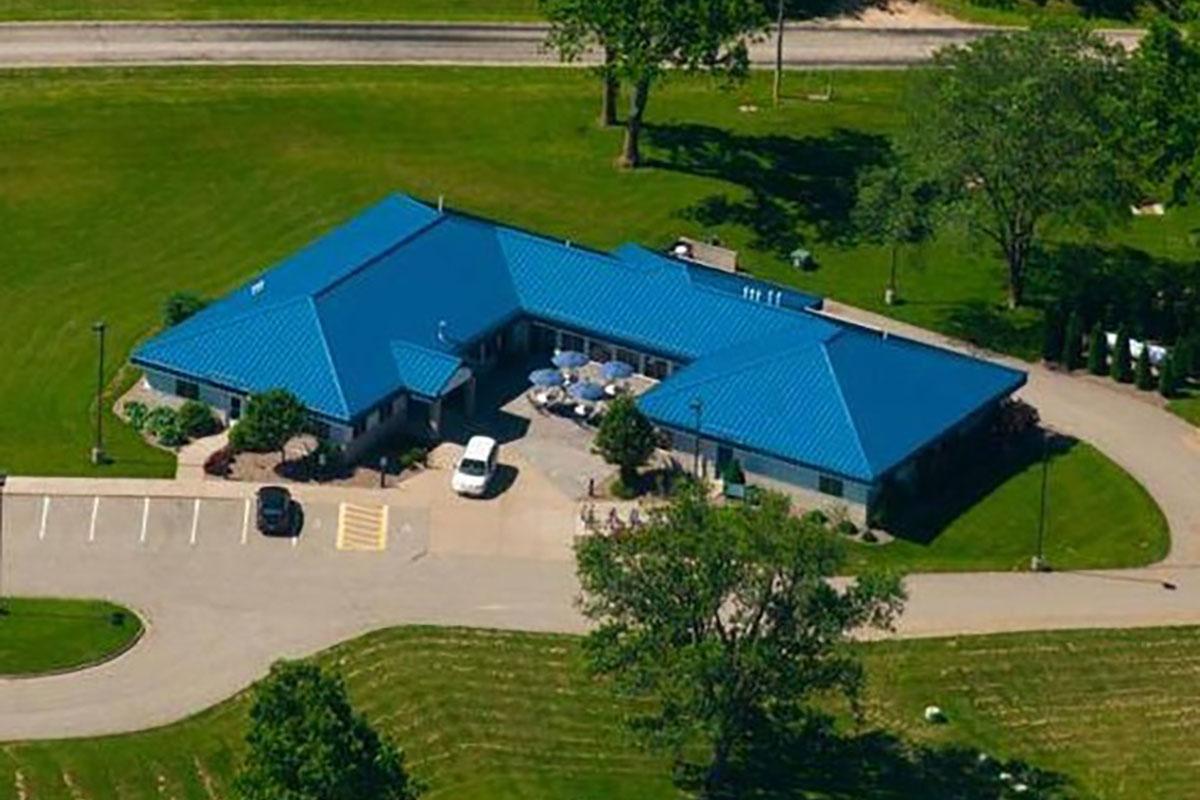 Cooper Living and Learning Center aerial view