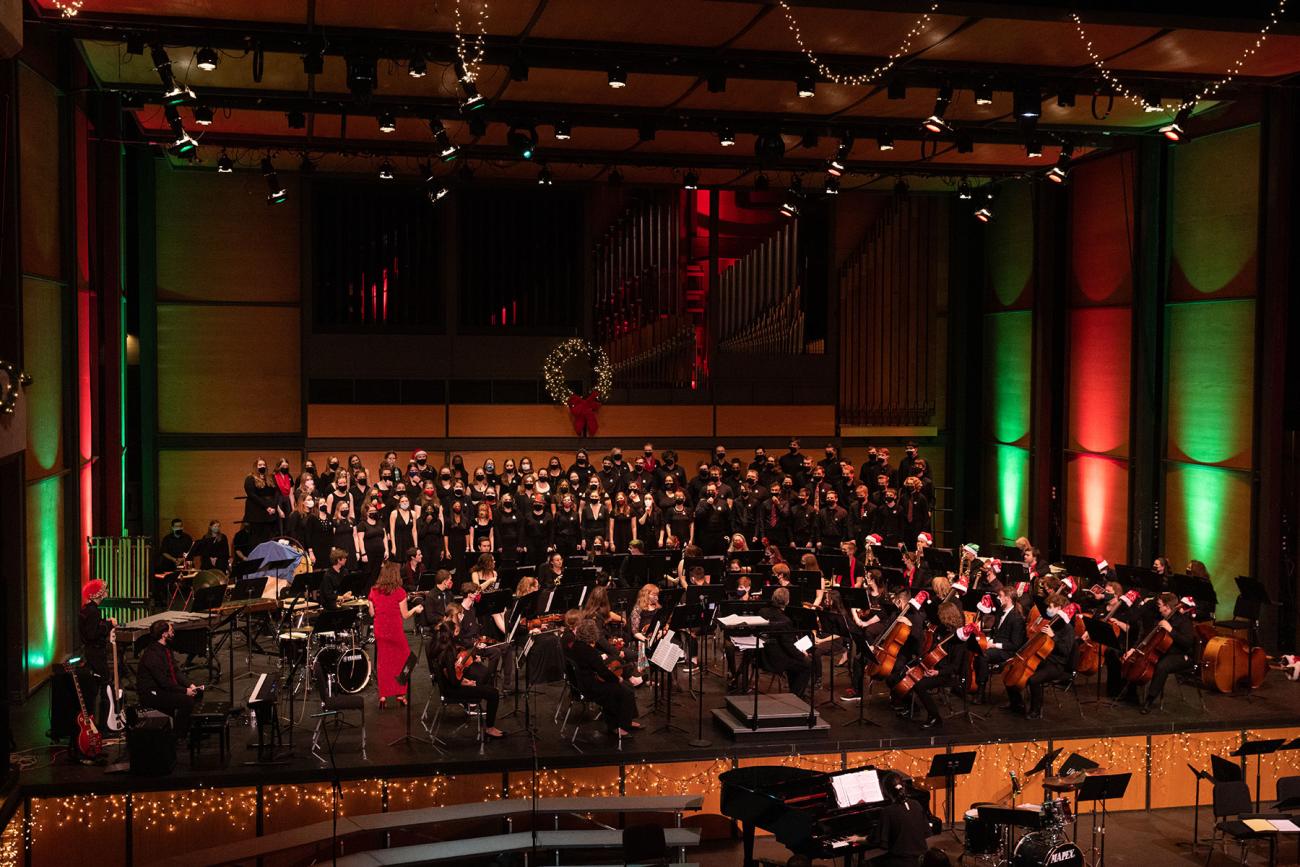 concert hall from band's perspective 