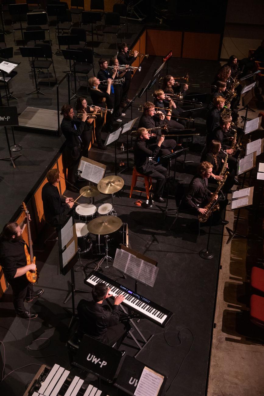 concert hall from band's perspective 