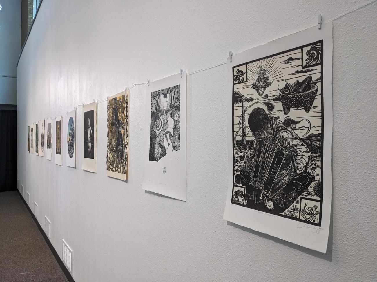 Pieces from the Printmaking Exhibition exhibit