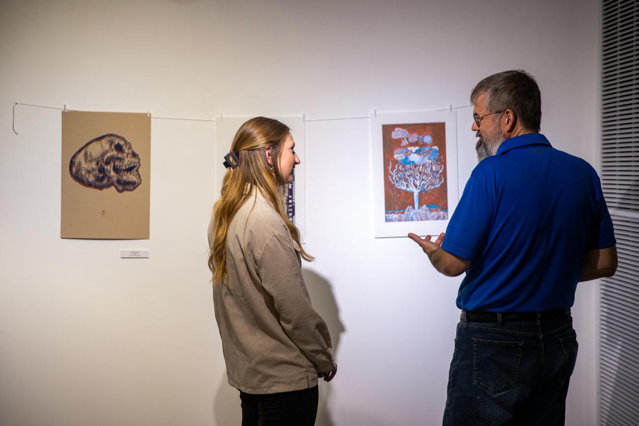 Pieces from the Printmaking Exhibition exhibit