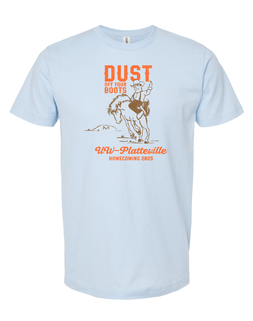 Dust off your Boots t-shirt with cowboy boots