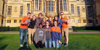 study abroad student group
