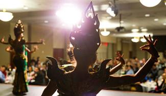 Southeast Asian dancers at a UW-Platteville event