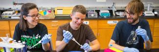 Students in science lab