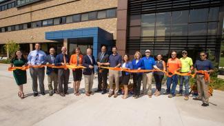 Boebel hall ribbon cutting ceremony