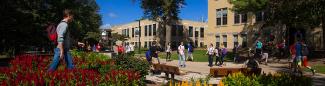 Spring campus facing Ullrich Hall