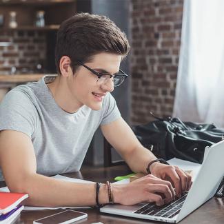 Student learning online