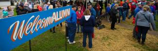 Homecoming alumni tent