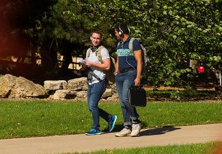 UW-Platteville campus during the spring