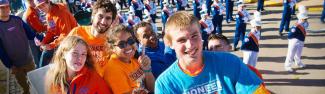 Students at a Football Game