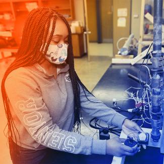 Woman in lab