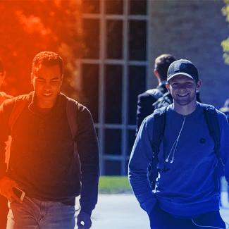 Students on UW-Platteville campus