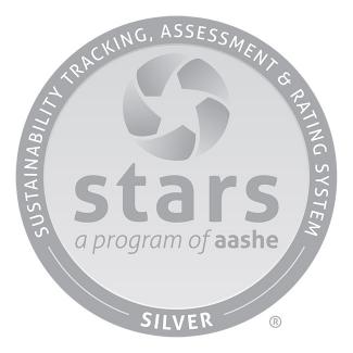 AASHE silver star badge 