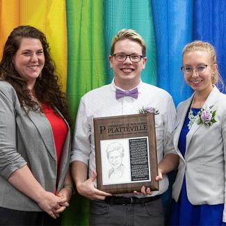 Pictured left to right are Angela Miller, Jason Roth, and Emily Stier