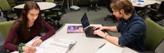 Students working in a group