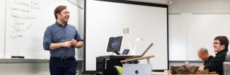 Baraboo professor teaching class