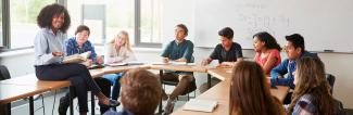 Teacher in classroom