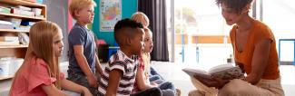 Children at story time