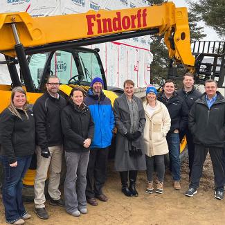 Findorff construction equipment donation