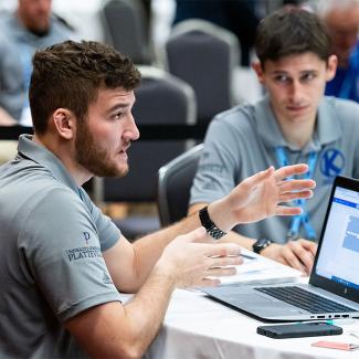 A team of six UW-Platteville students compete at the 2022 National Associated Builders and Contractors' annual Construction Management Competition