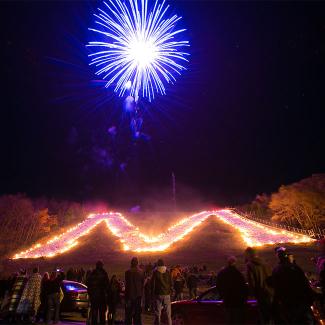 Fireworks at homecoming
