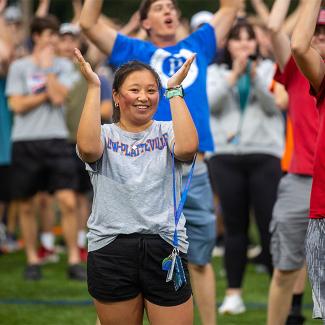 Students at UW-Platteville campus event