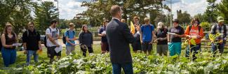 UW-Platteville history students learning outdoors