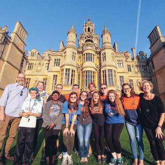 Students studying abroad
